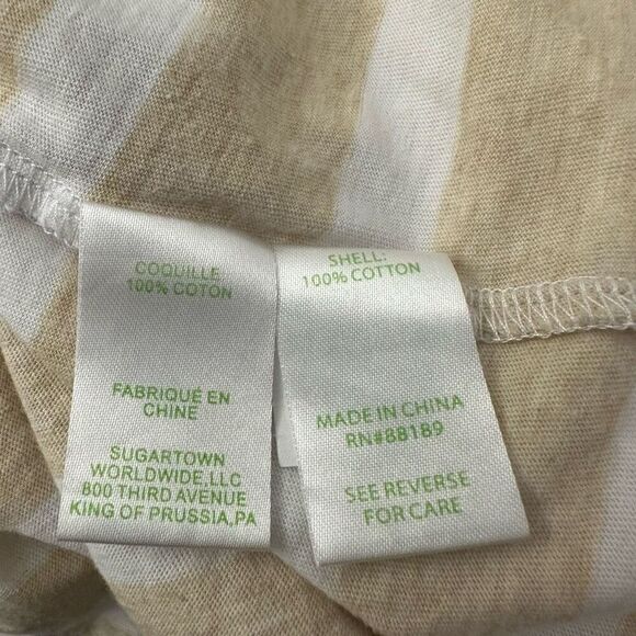 Lilly Pulitzer Tideline Heathered Sand Bar Sandy Smocked Waist Dress Size Small - Picture 7 of 10